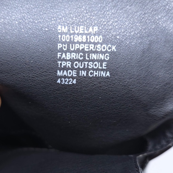 Wild Pair Luelap Boots Black Faux Leather Western Knee High - Picture 10 of 11